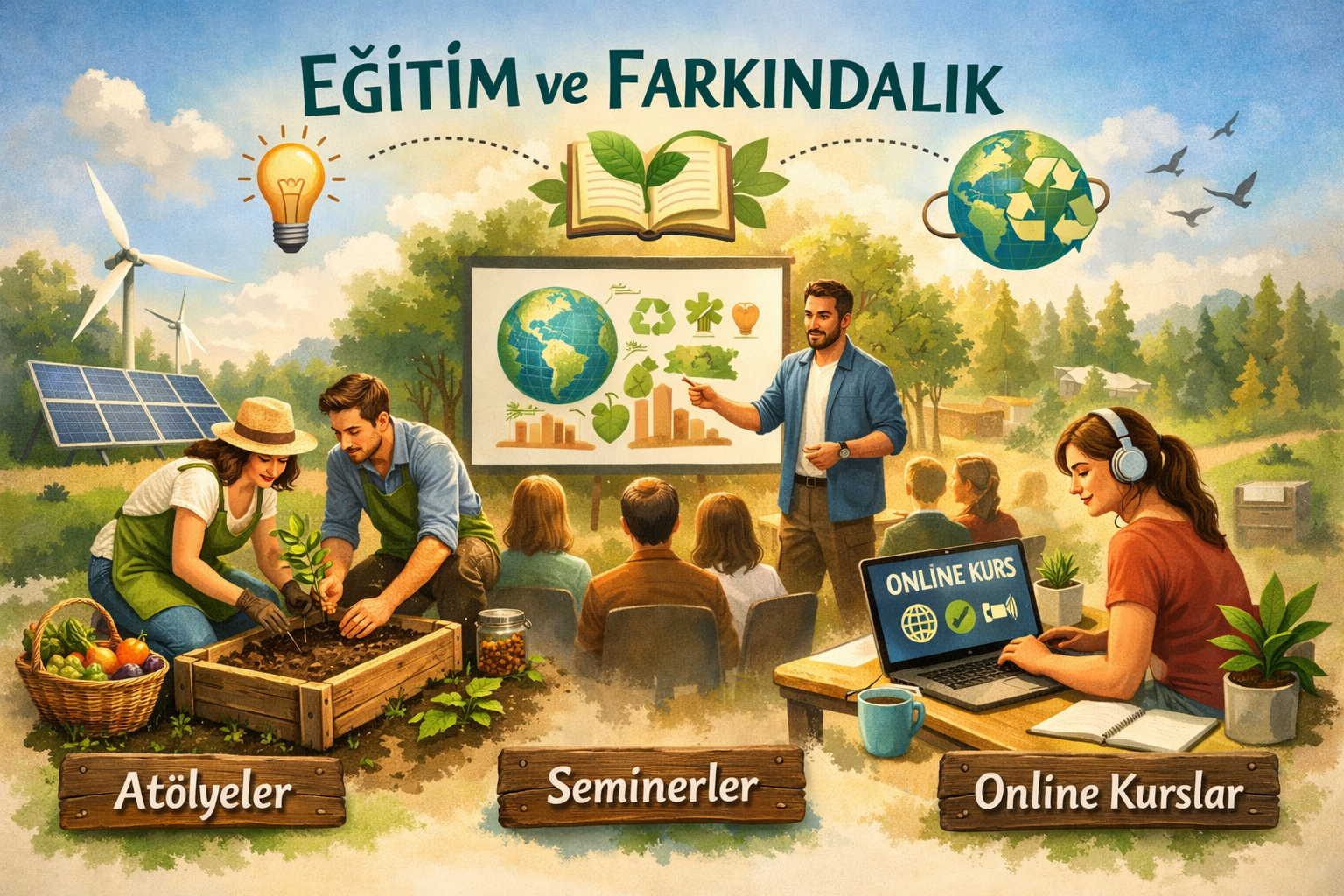 Sürdürülebilir yaşam atölyesi görseli